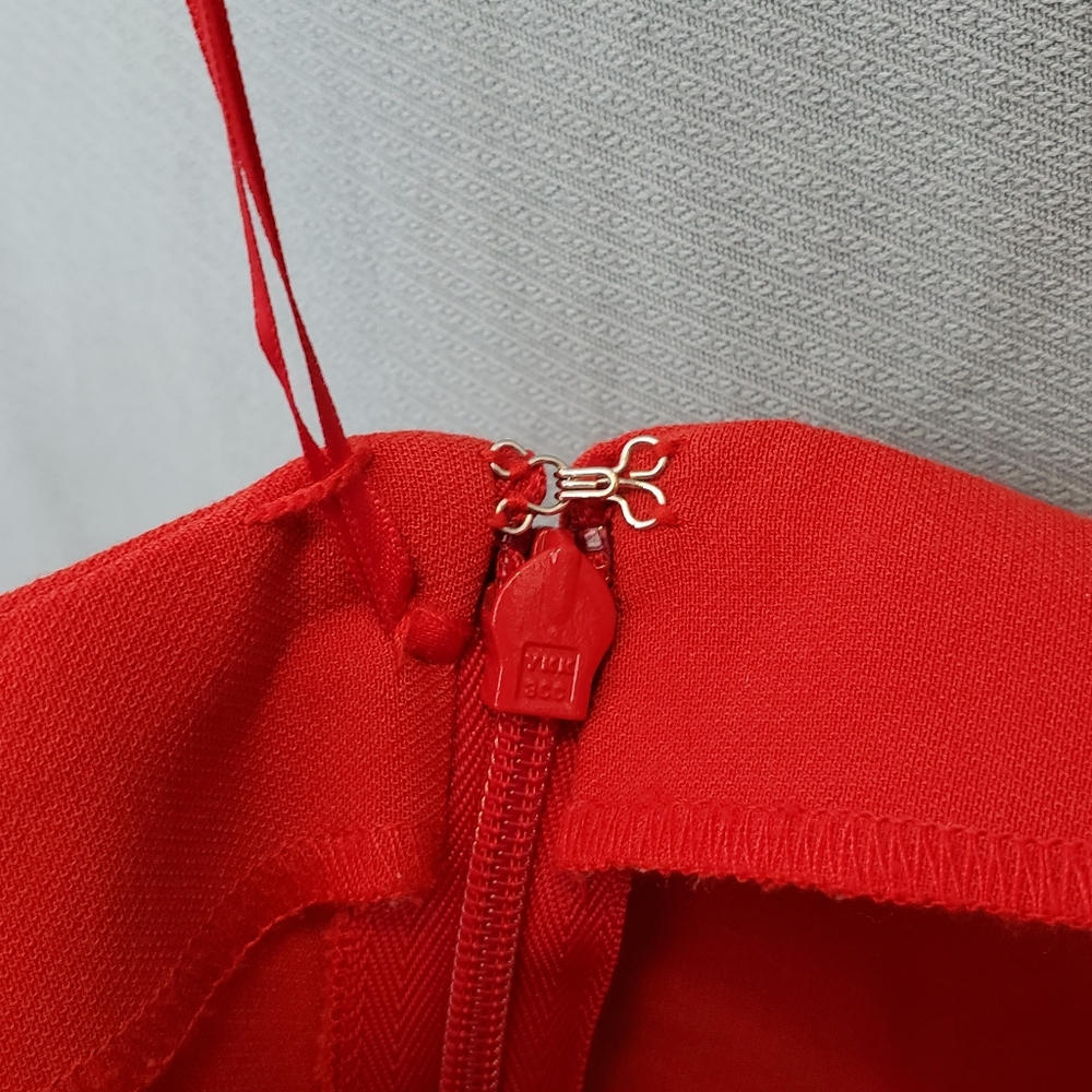 NWT Likely Maisey One Shoulder Bodycon Mini Dress Scarlet Red Size 4 - Picture 10 of 14